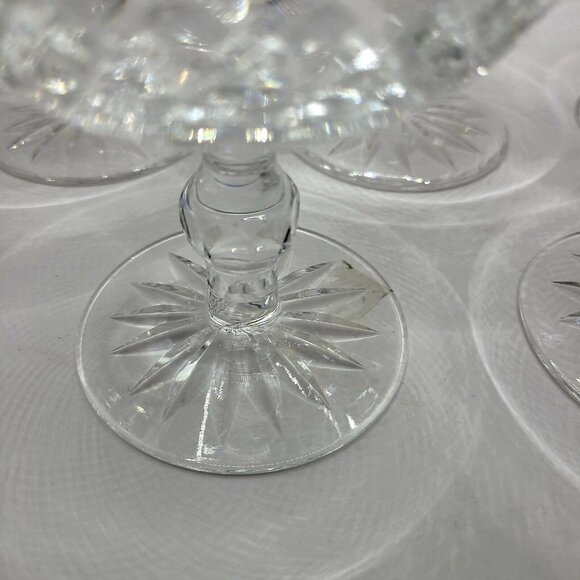 Vtg Waterford Crystal Boyne Glasses Pattern 5 Champagne Coupes Sherbet Dish - Picture 5 of 10
